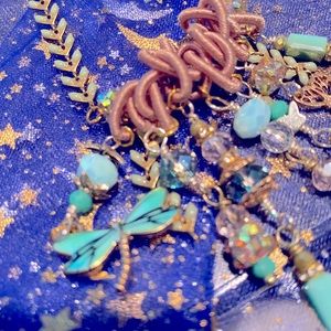 Dragonfly and Butterfly Charm Necklace